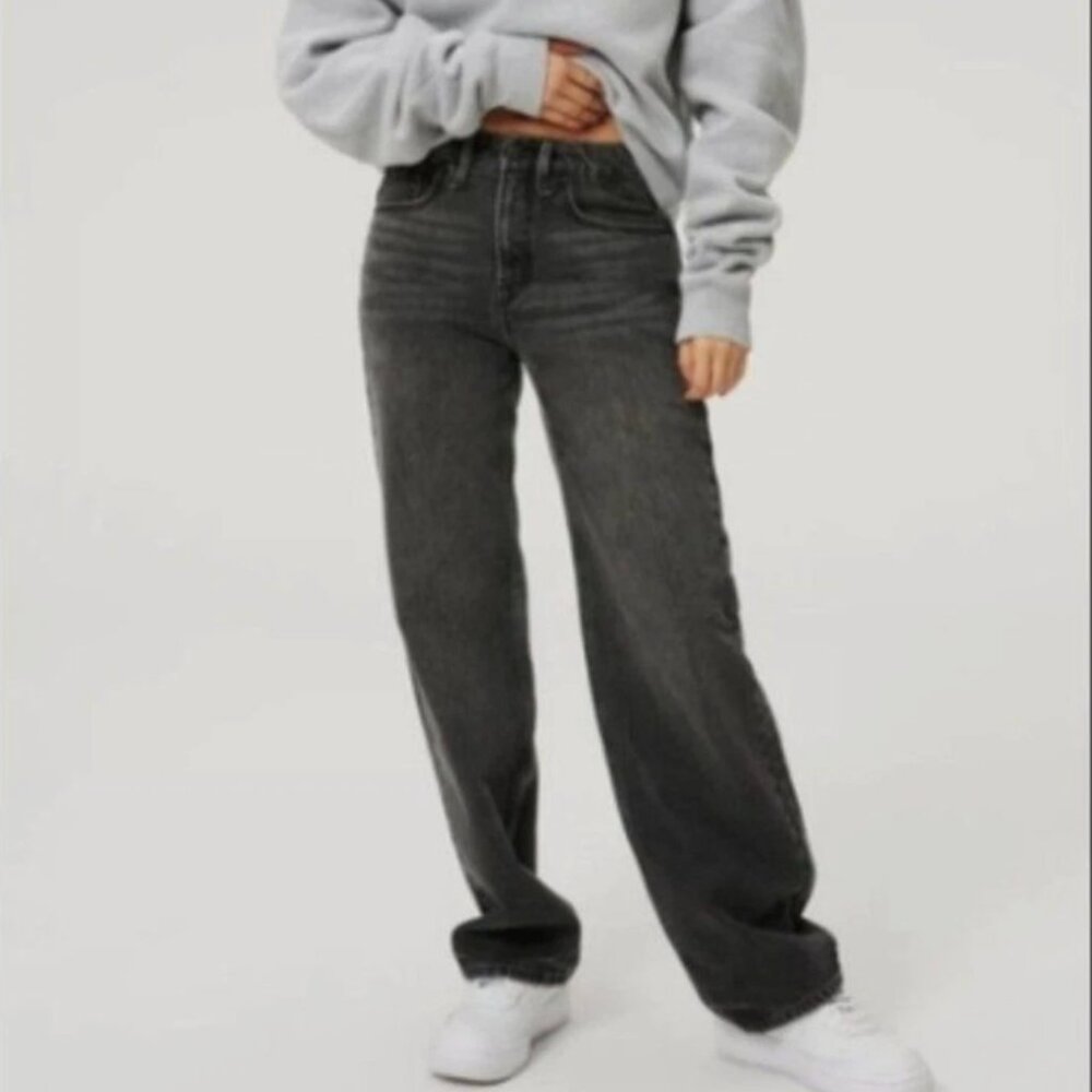 New Good American Jeans Womens 4/27 Black Good 90s Loose‎ Denim